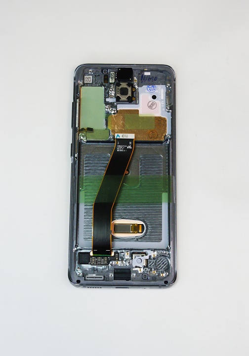 Дисплей Samsung G980F Galaxy S20 в сборе с тачскрином и рамкой, Черный (OR100%)