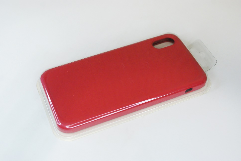 Чехол силиконовый гладкий Soft Touch iPhone XR, кораллово-оранжевый №42