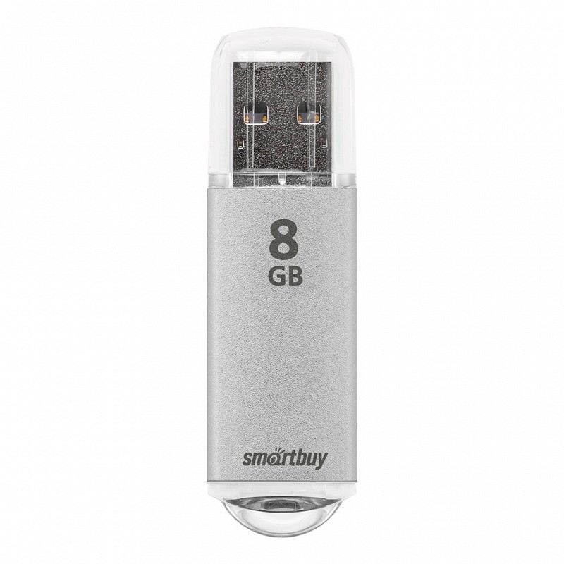 USB флеш-накопитель Smartbuy 08 GB USB 2.0 V-Cut, серебистый