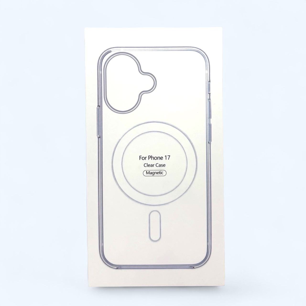 Чехол силиконовый Clear Case MagSafe iPhone 17, прозрачный