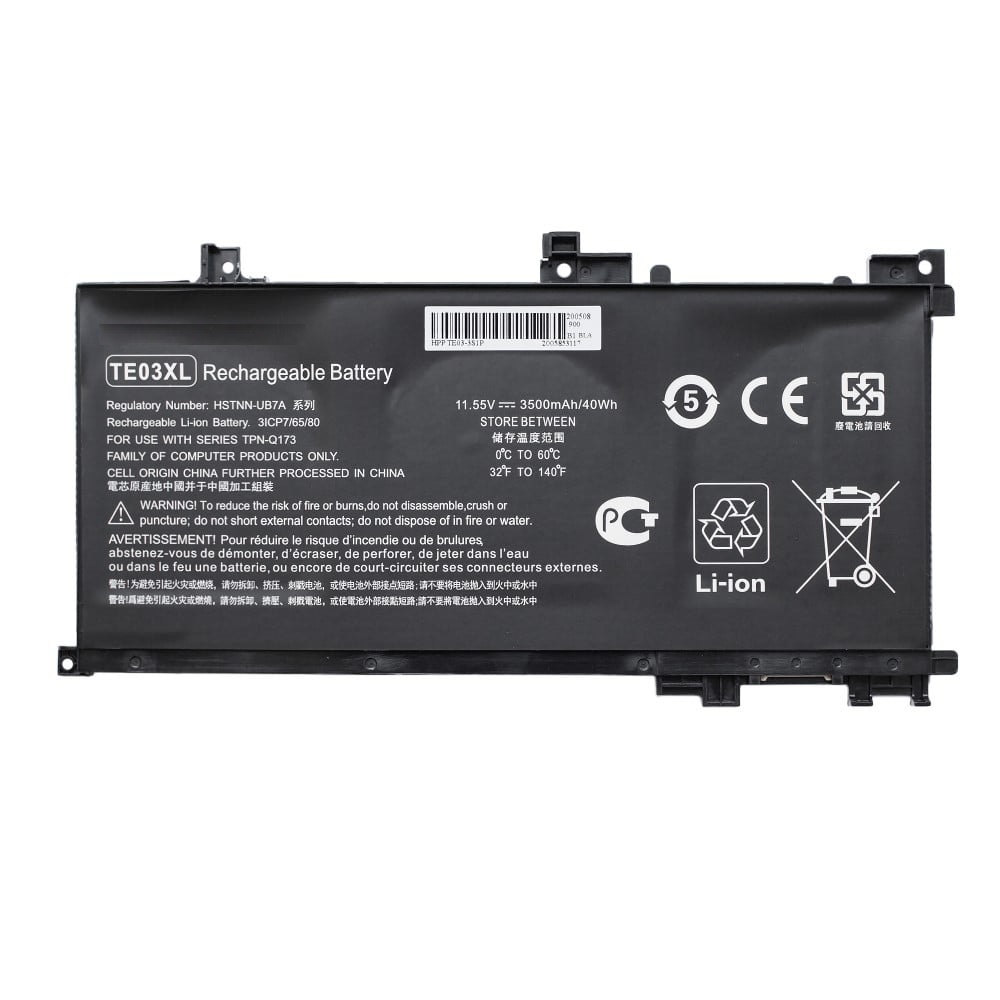 АКБ TE03XL для ноутбука HP Pavilion 15-BC/Omen 15-AX 11.55V 5150mAh (Org)