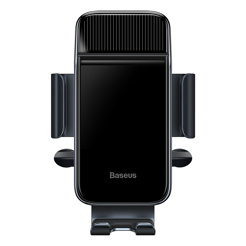 Держатель автомобильный BASEUS Smart Solar Power Wireless (на солнечных батареях), черный