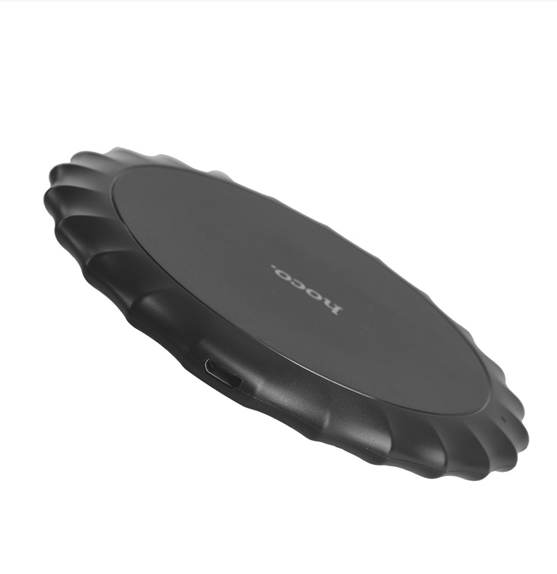 Беспроводное зарядное устройство HOCO CW13 Round Wireless Charger, черный
