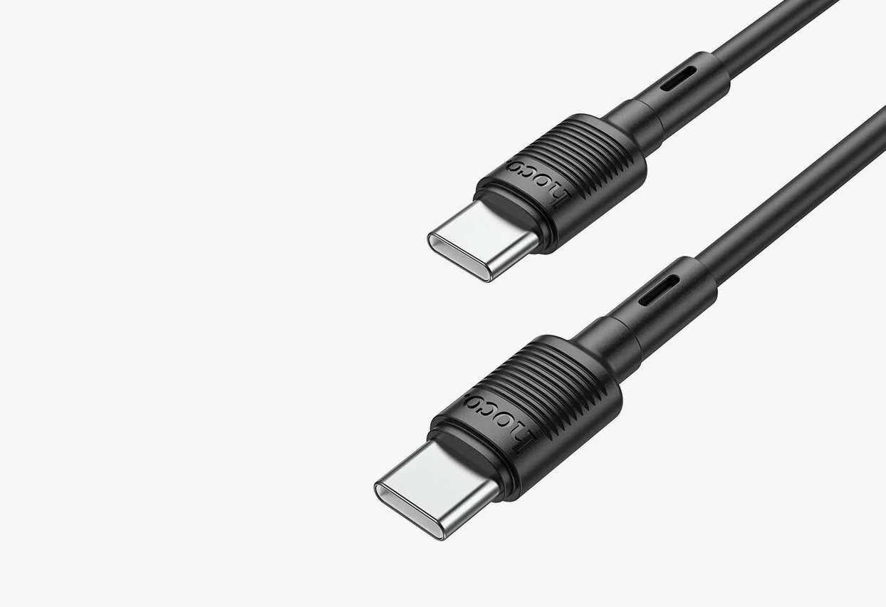 USB-C кабель HOCO X83 Victory 60W Type-С to Type-С (100см), черный