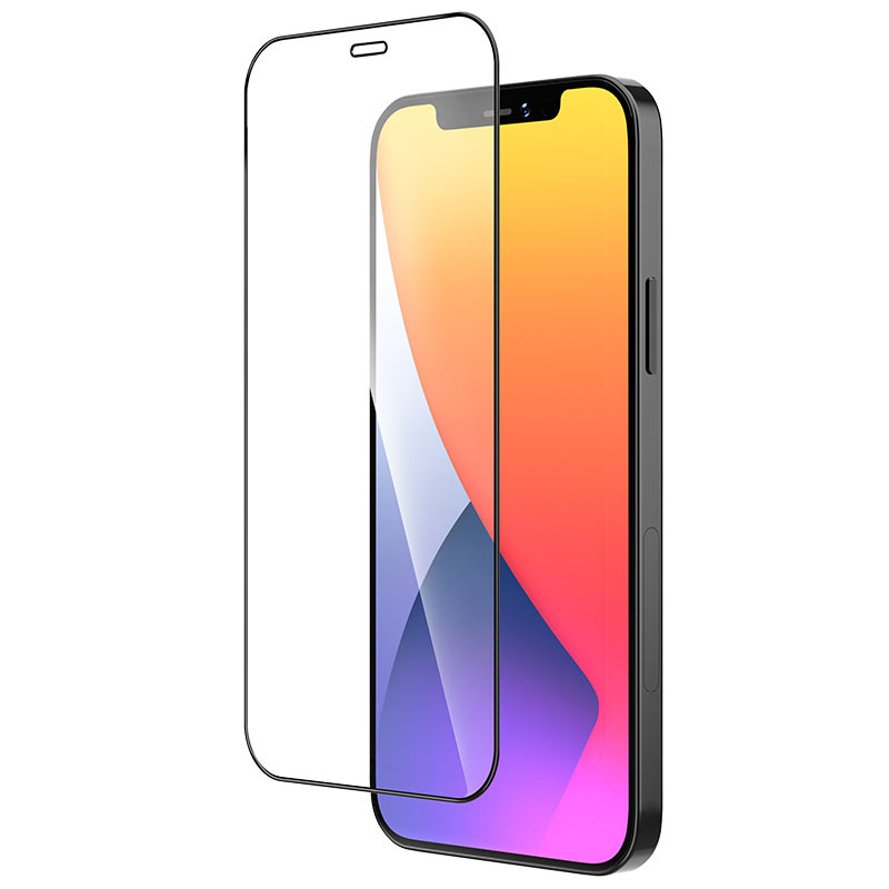 Защитное стекло iPhone 12 mini HOCO A19, черное