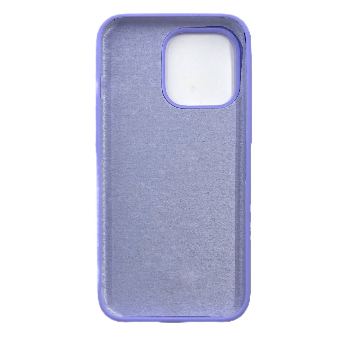 Чехол силиконовый гладкий Soft Touch iPhone 13 Pro, светло-сиреневый №47 (закрытый низ)