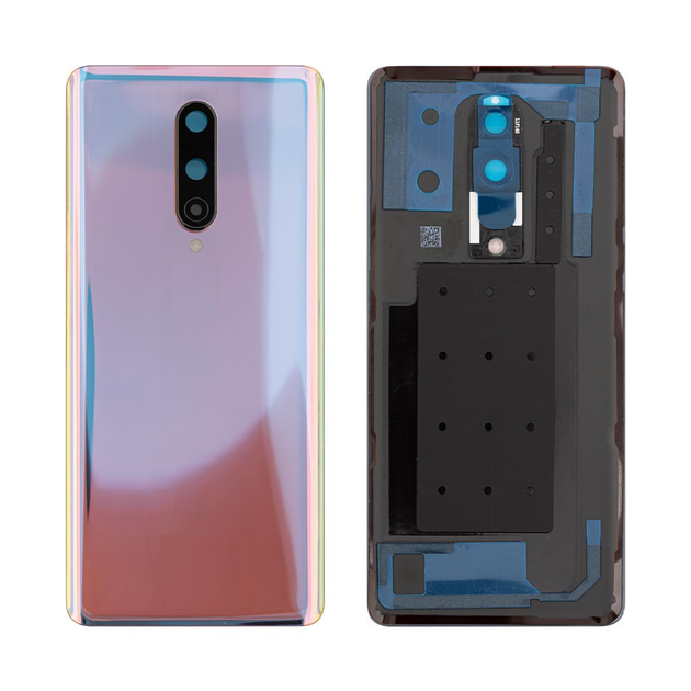 Задняя крышка в сборе со стеклом камеры OnePlus 8 (Розовая) Premium (Org)