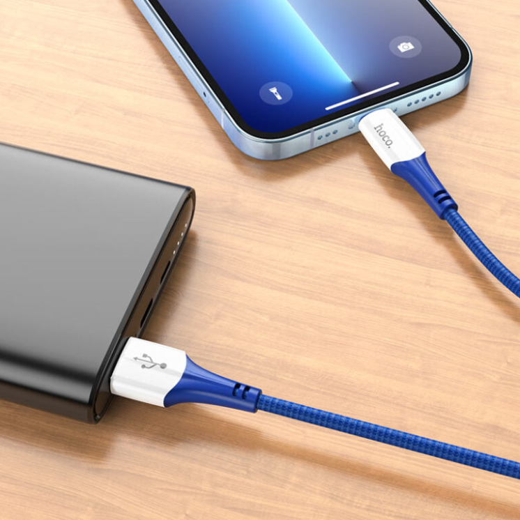 USB кабель Lightning HOCO X70 Ferry (100см. 2.4A), синий