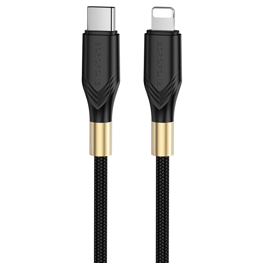 USB-C кабель BOROFONE BX92 Advantage PD20W Type-C to Lightning (100см. 3A), черный