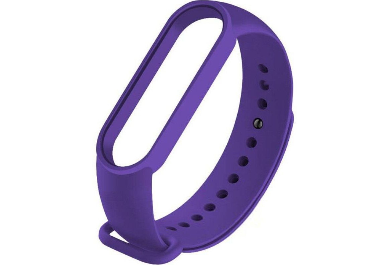 Ремешок силиконовый для Mi Band 5/ 6, сливовый