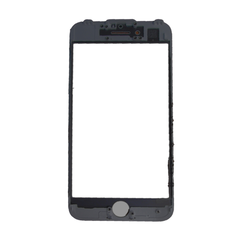 Стекло дисплея для переклейки iPhone 6S в рамке, с OCA пленкой и поляризованной пленкой, черное