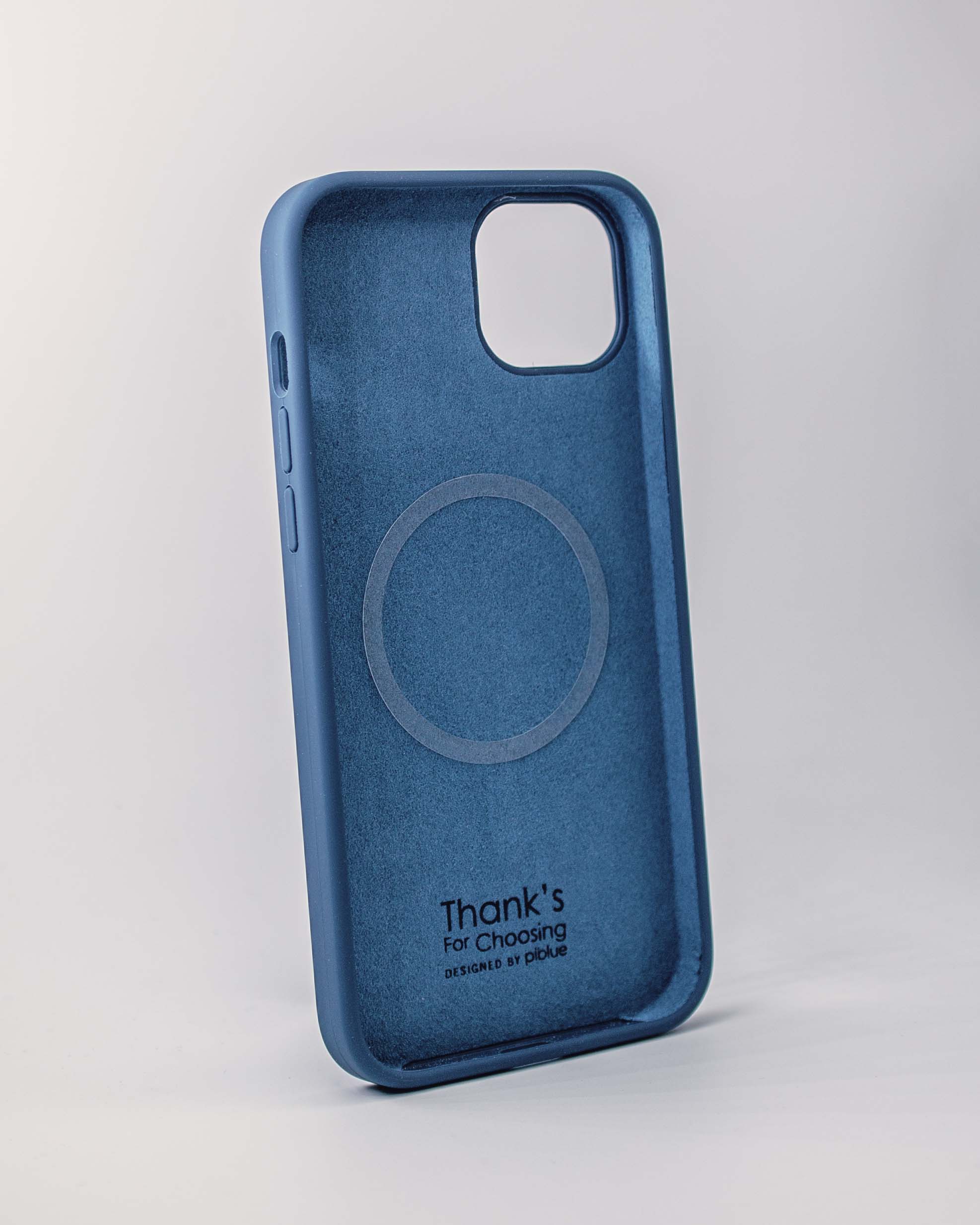 Чехол Piblue iPhone 14 Plus Silicone MagSafe, синий