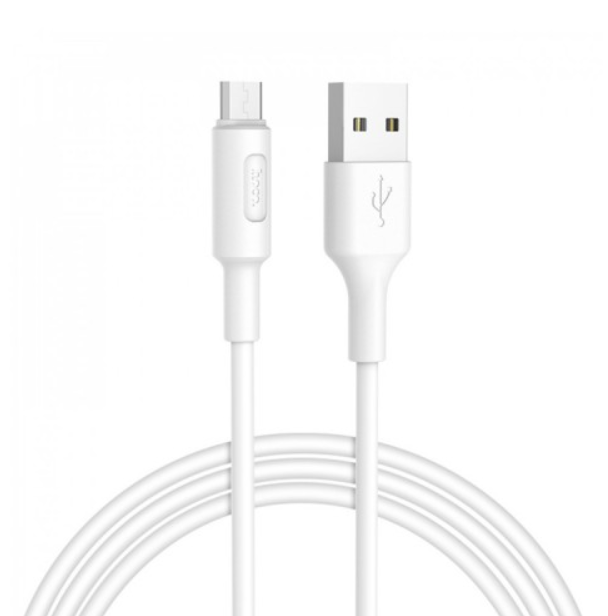 USB кабель micro USB HOCO X25 Soarer (100см. 2.0A), белый