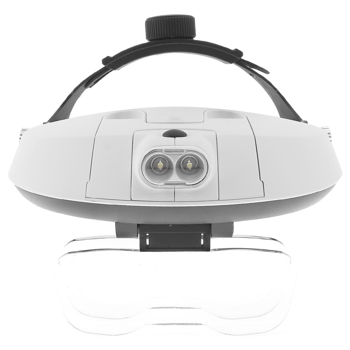 Лупа налобная биноокулярная с подсветкой OT- INL09