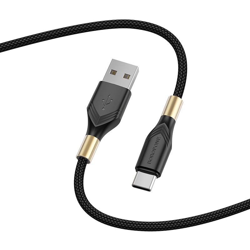 USB кабель Type-C BOROFONE BX92 Advantage (100см. 3.0A), черный
