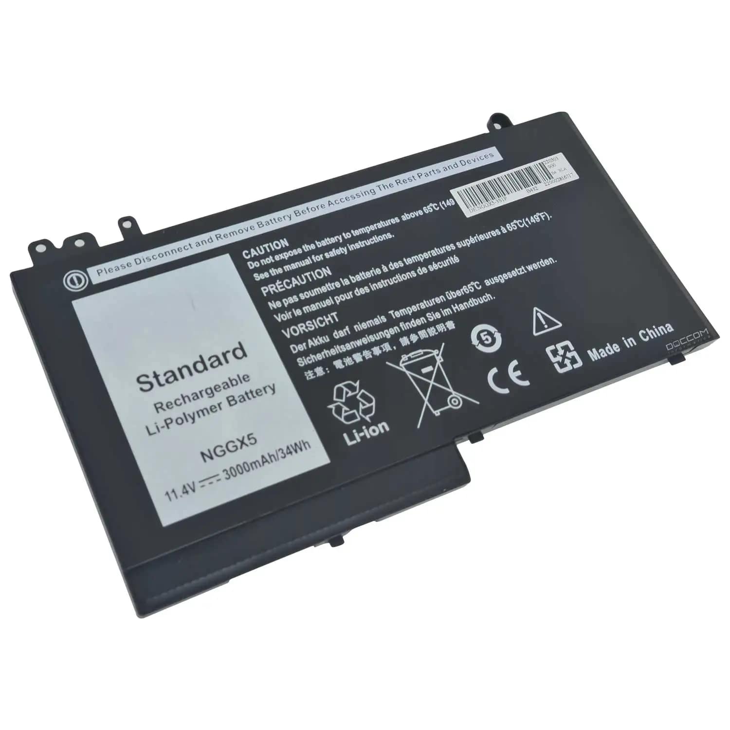 АКБ NGGX5 для ноутбука Dell Latitude 12 E5270 11.4V 47Wh (Org)