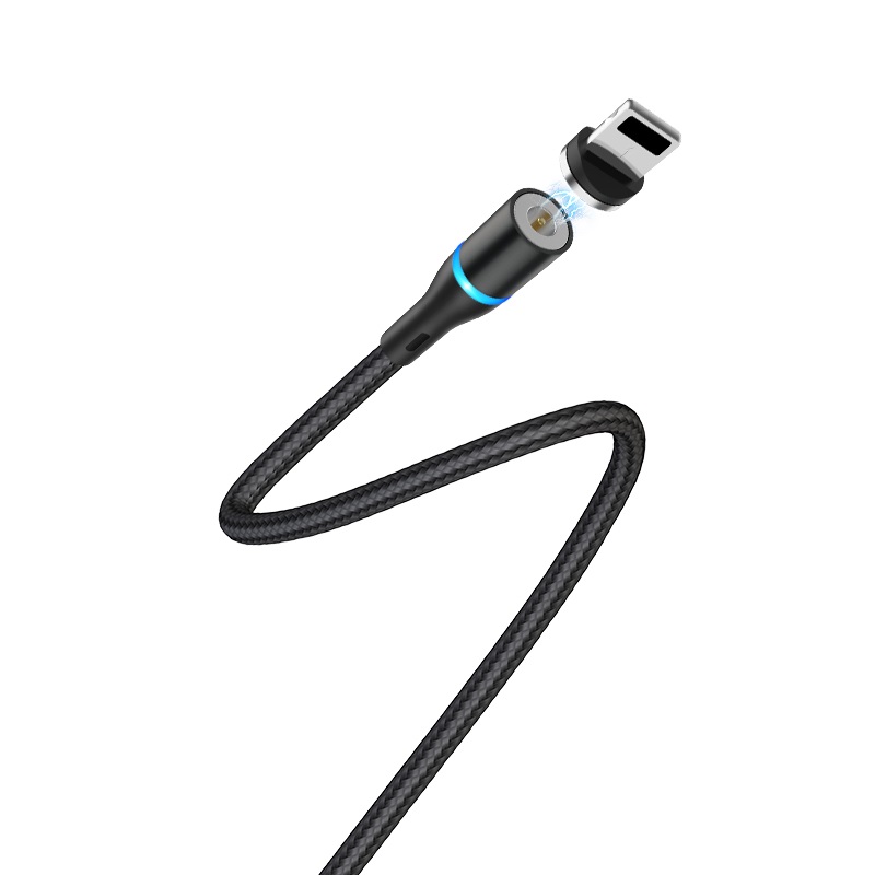 USB кабель Lightning BOROFONE BU16 Skill magnetic (100см), черный