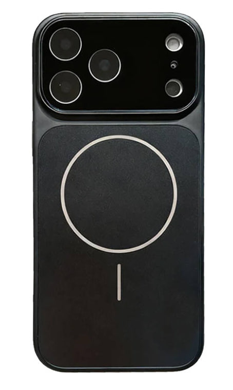 Чехол пластиковый с защитой камер MagSafe YH Original design Phone 17 Pro Max, чёрный