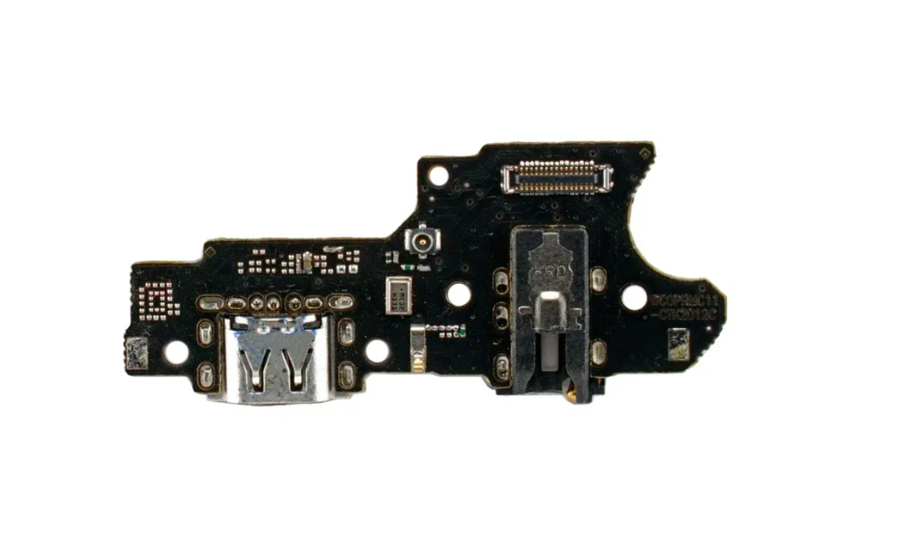 Шлейф Realme C11 / C15 (RMX2185/ RMX2180) плата на разъем зарядки, разъем гарнитуры и микрофон