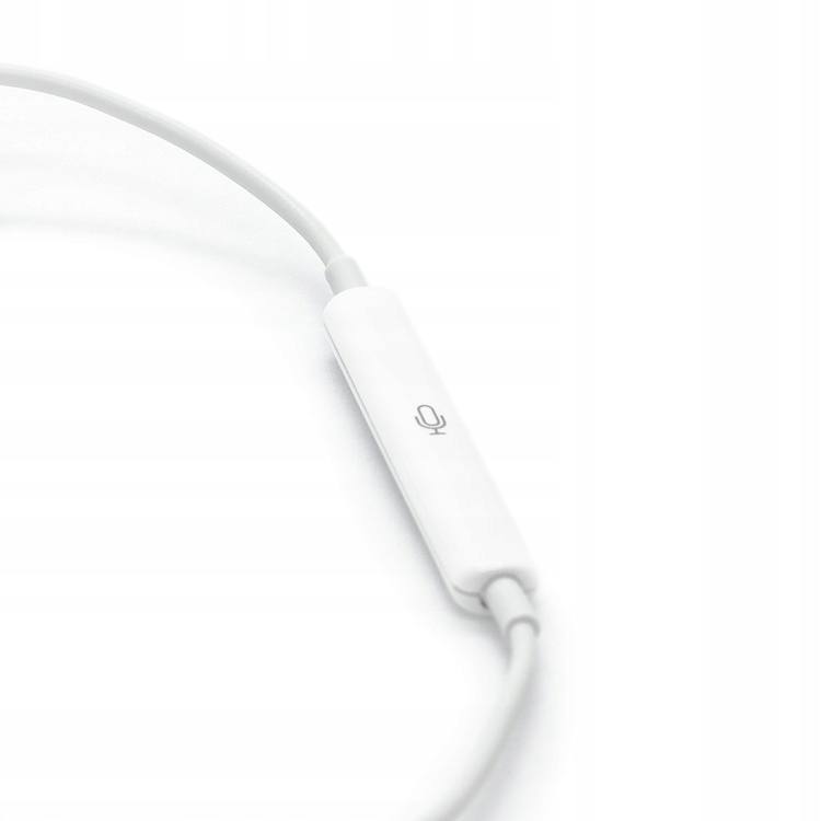 Наушники проводные Apple iPhone с микрофоном Lightning, белые (копия)