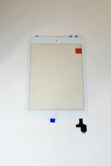 Тачскрин iPad Mini (A1432) с коннектором, кнопкой Home и скотчем Белый (Org)