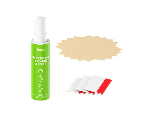 Набор для чистки HOCO (чистящее средство, стреч-карта, чистящая ткань) Уценка! Мятая упаковка