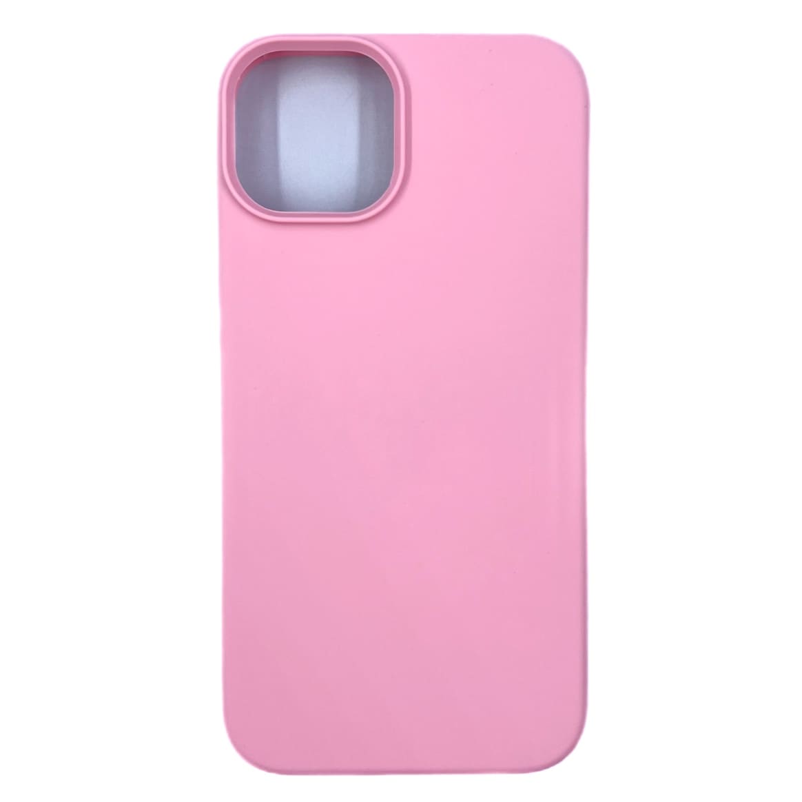 Чехол силиконовый гладкий Soft Touch iPhone 14, розовый №6 (закрытый низ)