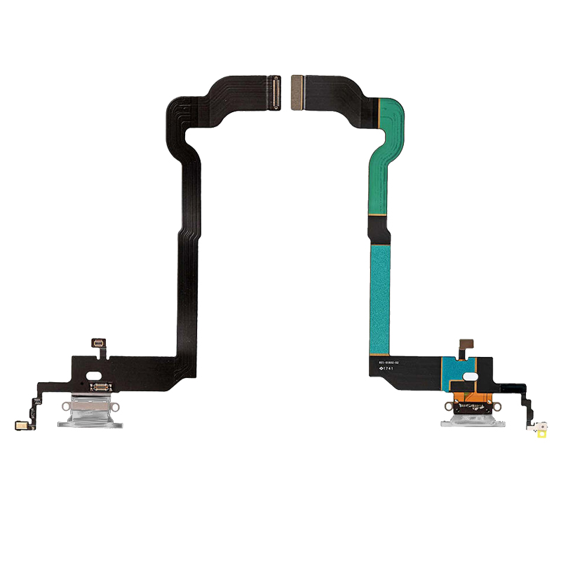 Шлейф iPhone X с разъемом зарядки, белый (Org)