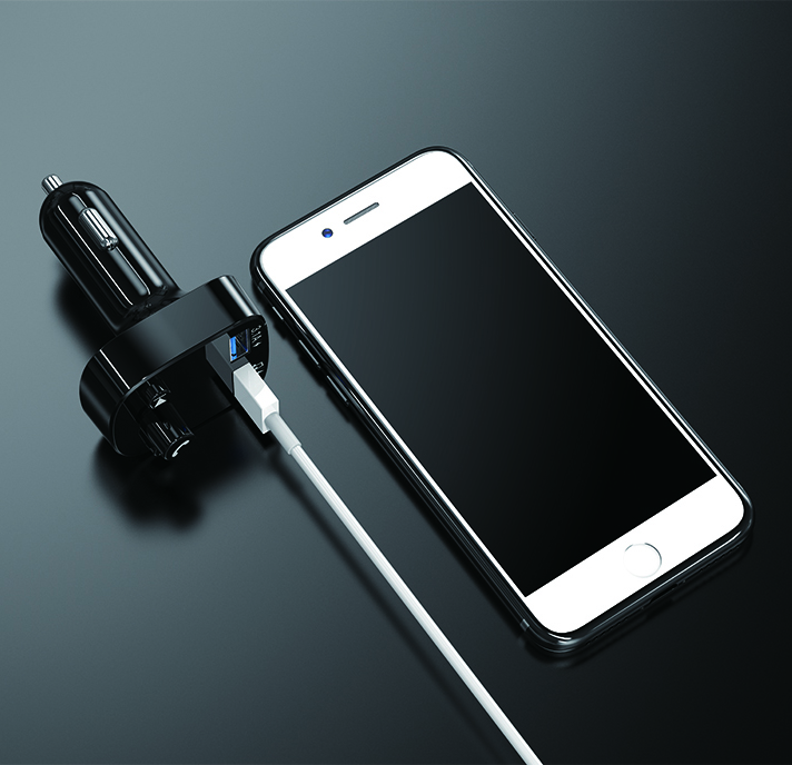 USB MP3 плеер с FM трансмиттером с дисплеем EZRA BCR02 (Bluetooth)