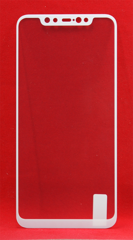 Защитное стекло Xiaomi Mi 8/ Mi 8 Pro полное покрытие, белое