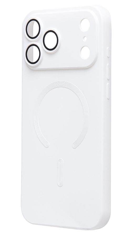 Чехол силиконовый MagSafe Matte iPhone 17 Pro Max, белый
