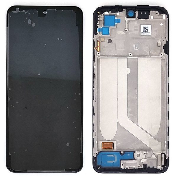 Дисплей Xiaomi Redmi Note 10/ 10S в сборе с тачскрином и рамкой, Черный (Org100%)