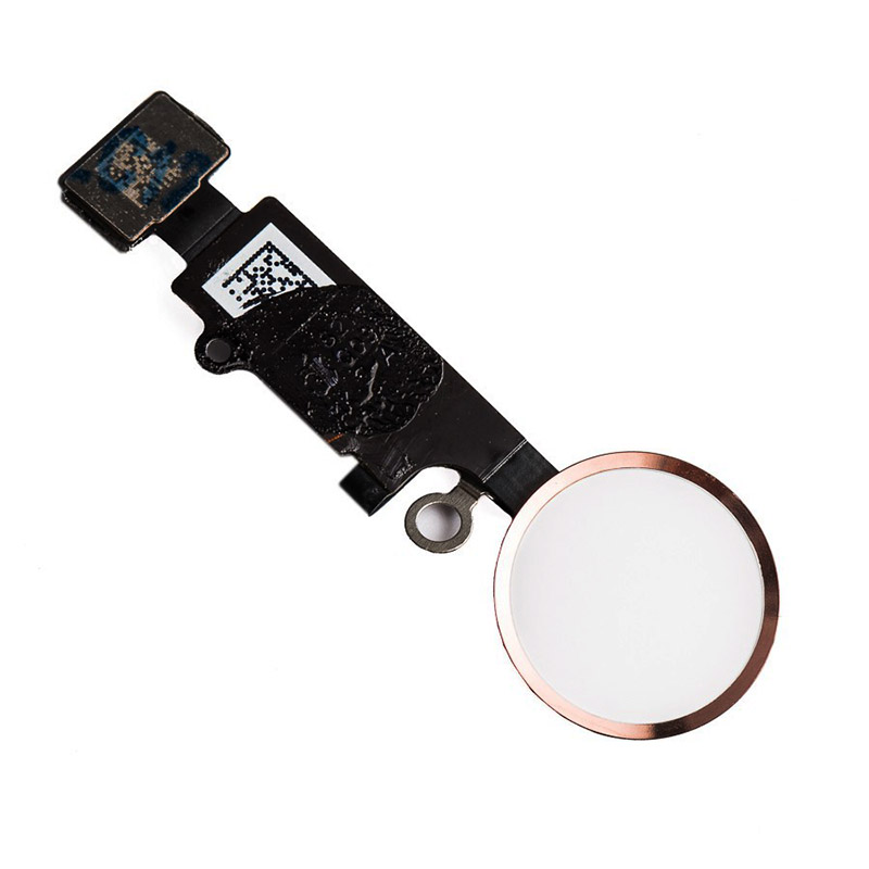 Шлейф iPhone 7/ 7 Plus на кнопку Home в сборе, розовое золото (Org)