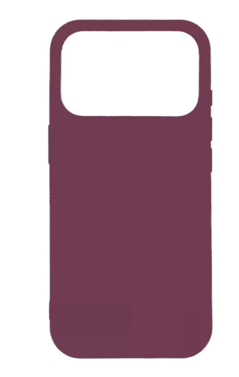 Чехол силиконовый гладкий Soft Touch iPhone 17 Pro Max, слива (закрытый низ)