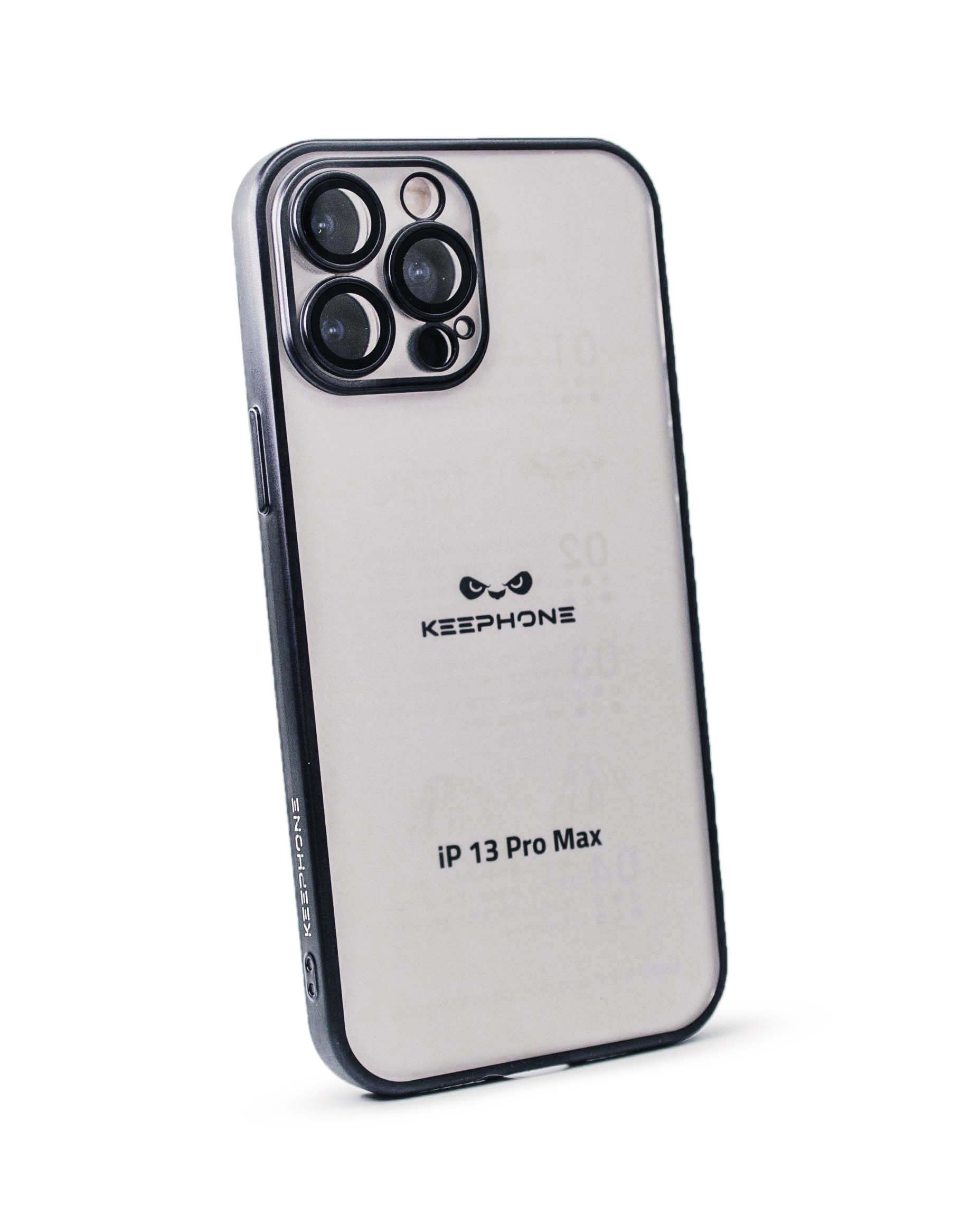 Чехол KeepHone iPhone 13 Pro Max с защитной линзой, черный