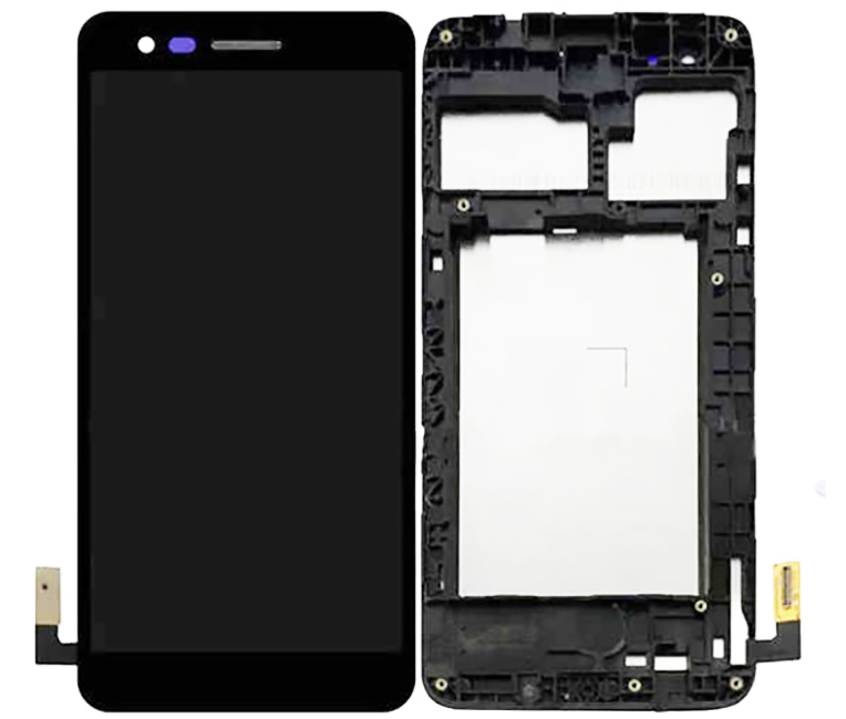 Дисплей LG M160 (K7 2017/ K4 2017) в сборе с тачскрином и рамкой, Черный