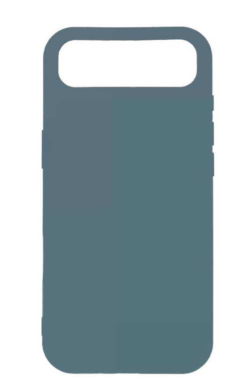 Чехол силиконовый гладкий Soft Touch iPhone 17 Air, серо-зеленый (закрытый низ)