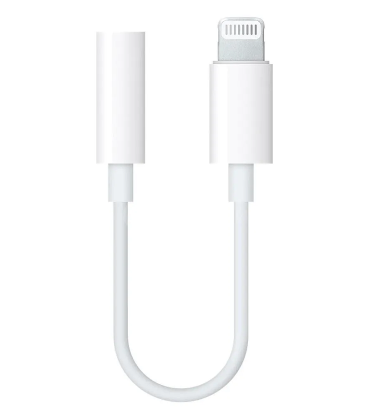 Адаптер для проводной гарнитуры Lightning выход на AUX (3.5mm jack) (Bluetooth)