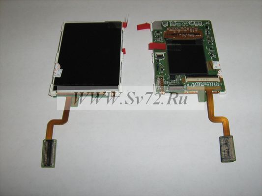 Дисплей Samsung E550 два дисплея на шлейфе