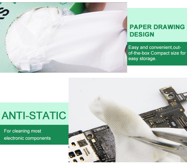 Салфетка тканевая для очистки оптики и дисплеев RELIFE RL-045 (в упаковке 50 шт.)