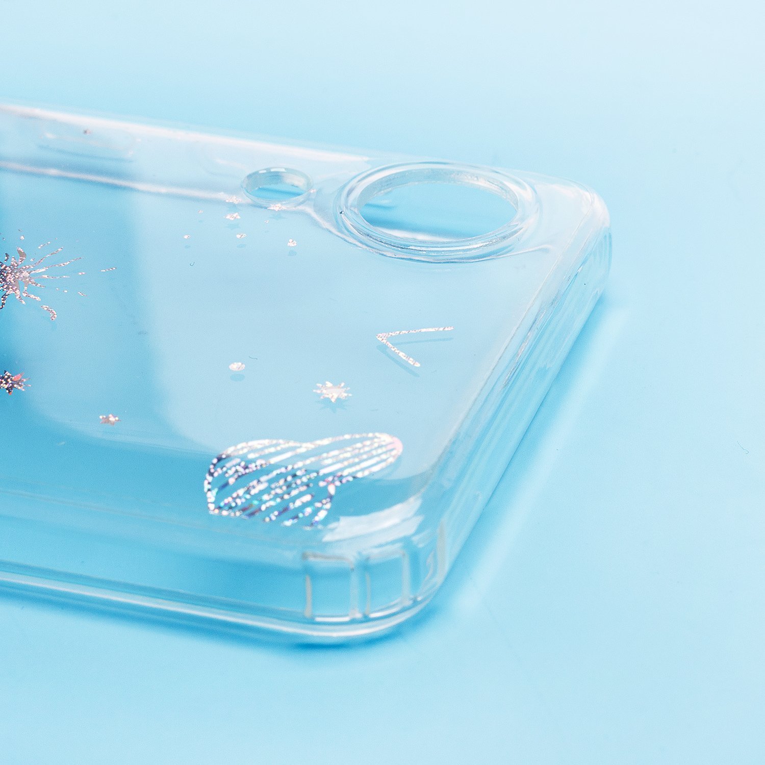 Чехол силиконовый Samsung A03 Core SM-A032 прозрачный с рисунком (03)