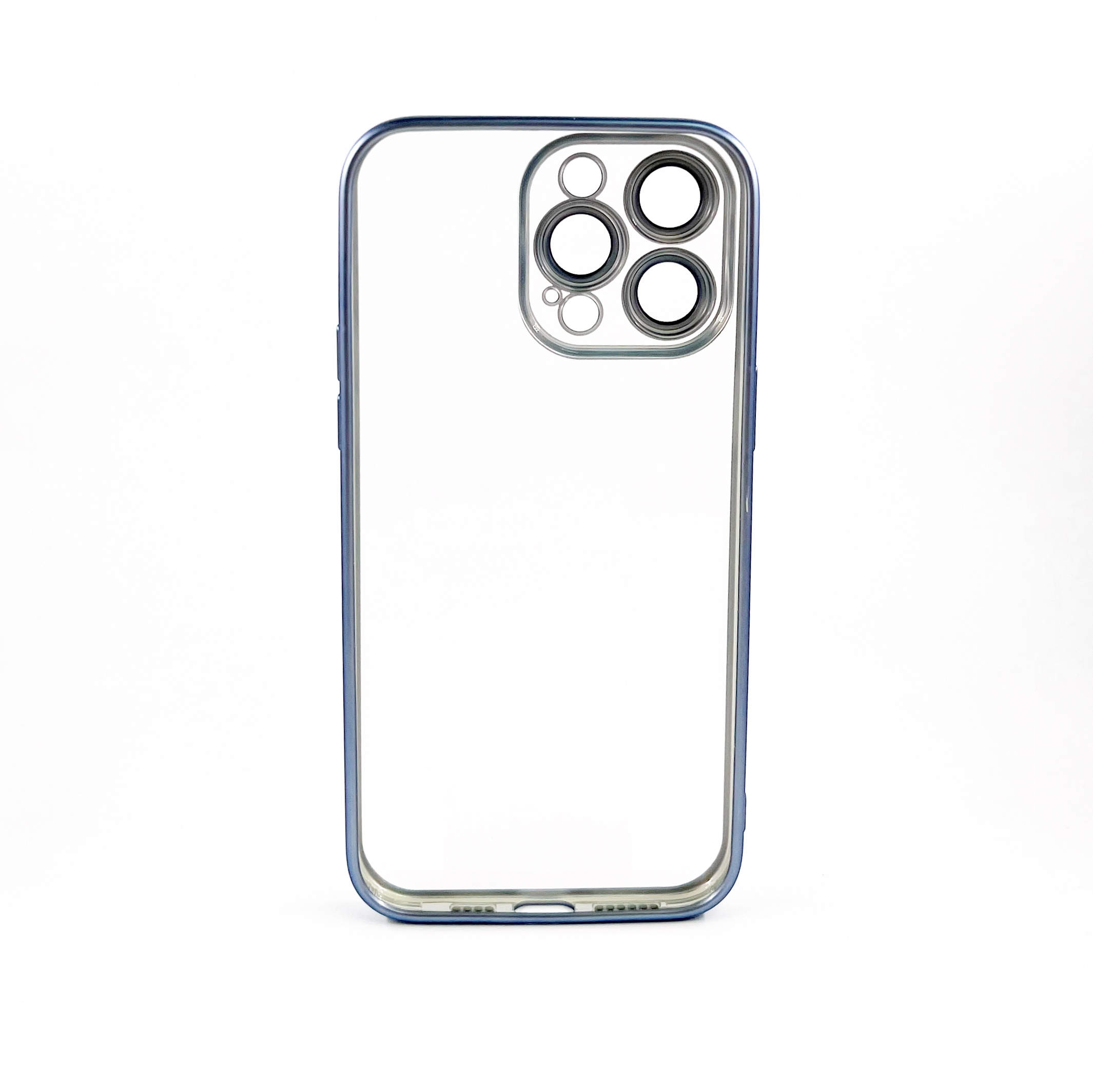 Чехол KeepHone iPhone 14 Pro Max с защитной линзой, голубой