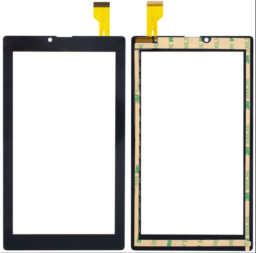 Тачскрин для планшета Digma Plane 7580s 4G (7'', маркировка шлейфа DP070002-F10, размеры, черный