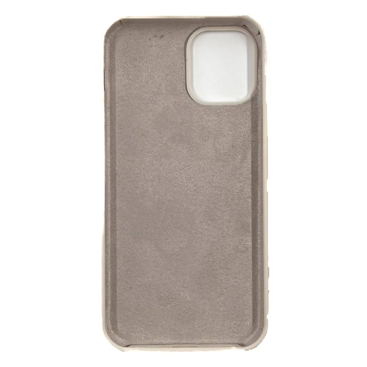Чехол силиконовый гладкий Soft Touch iPhone 12 mini, бежевый (без логотипа)