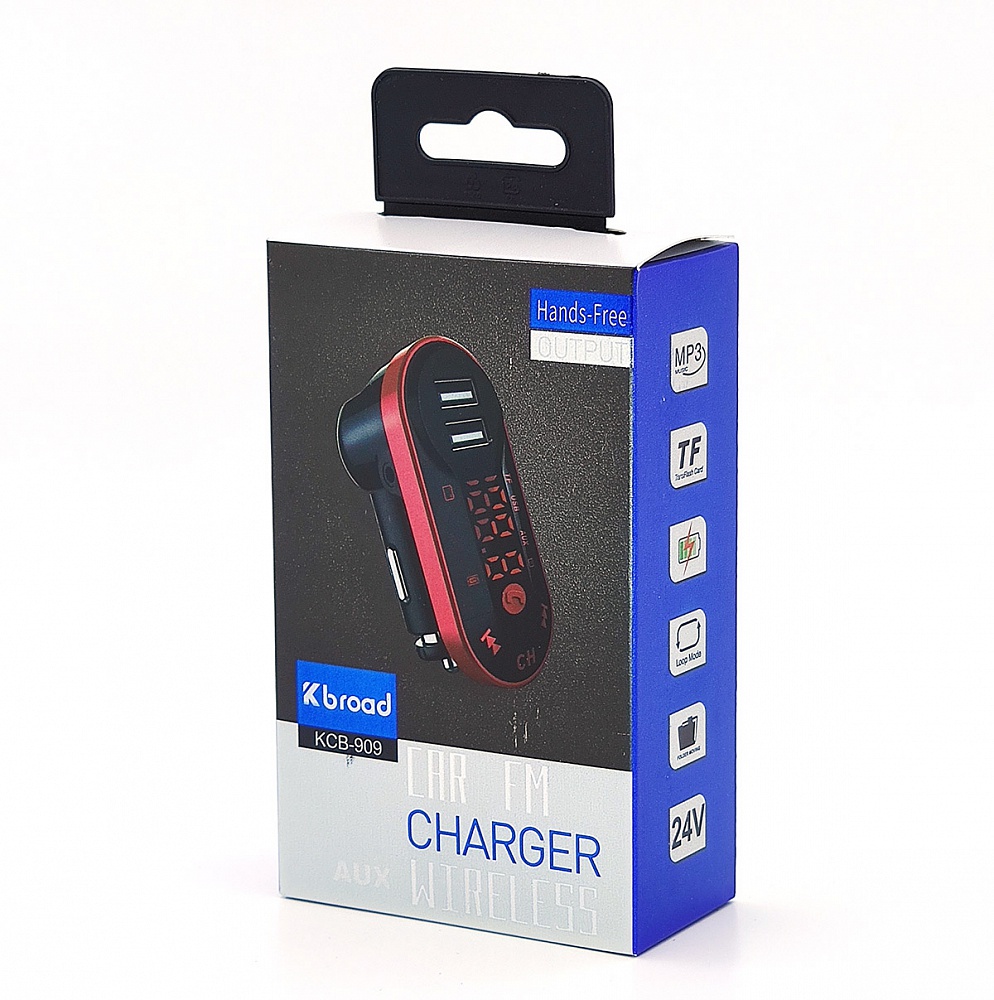 USB MP3 плеер с FM трансмиттером с дисплеем Broad KCB-909 (Bluetooth)