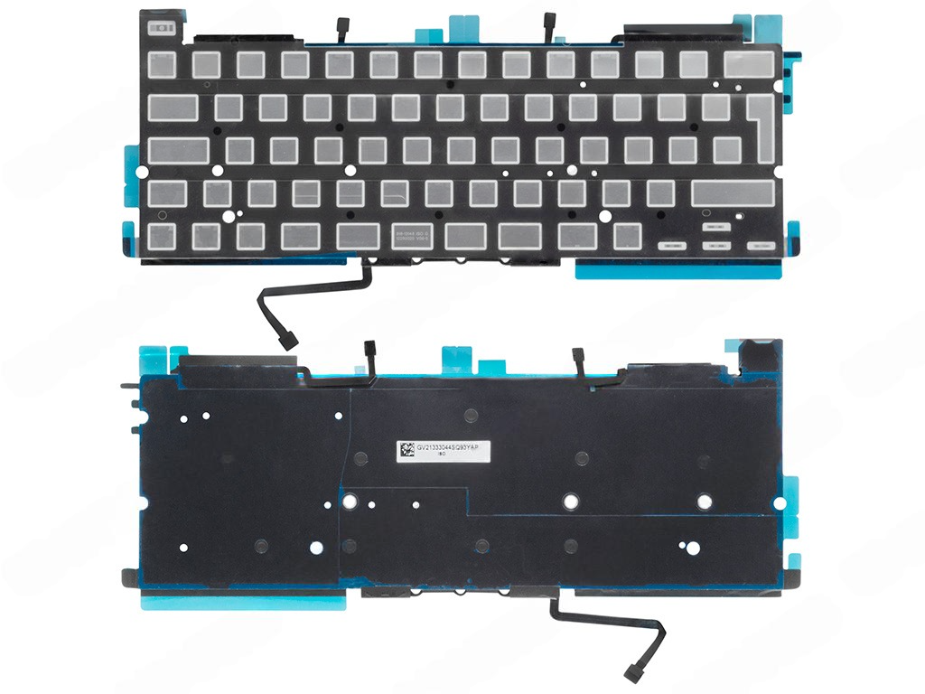 Подcветка клавиатуры MacBook Pro 13" Retina A2289/A2338 Г-образный Enter (ISO) RUS (Org)