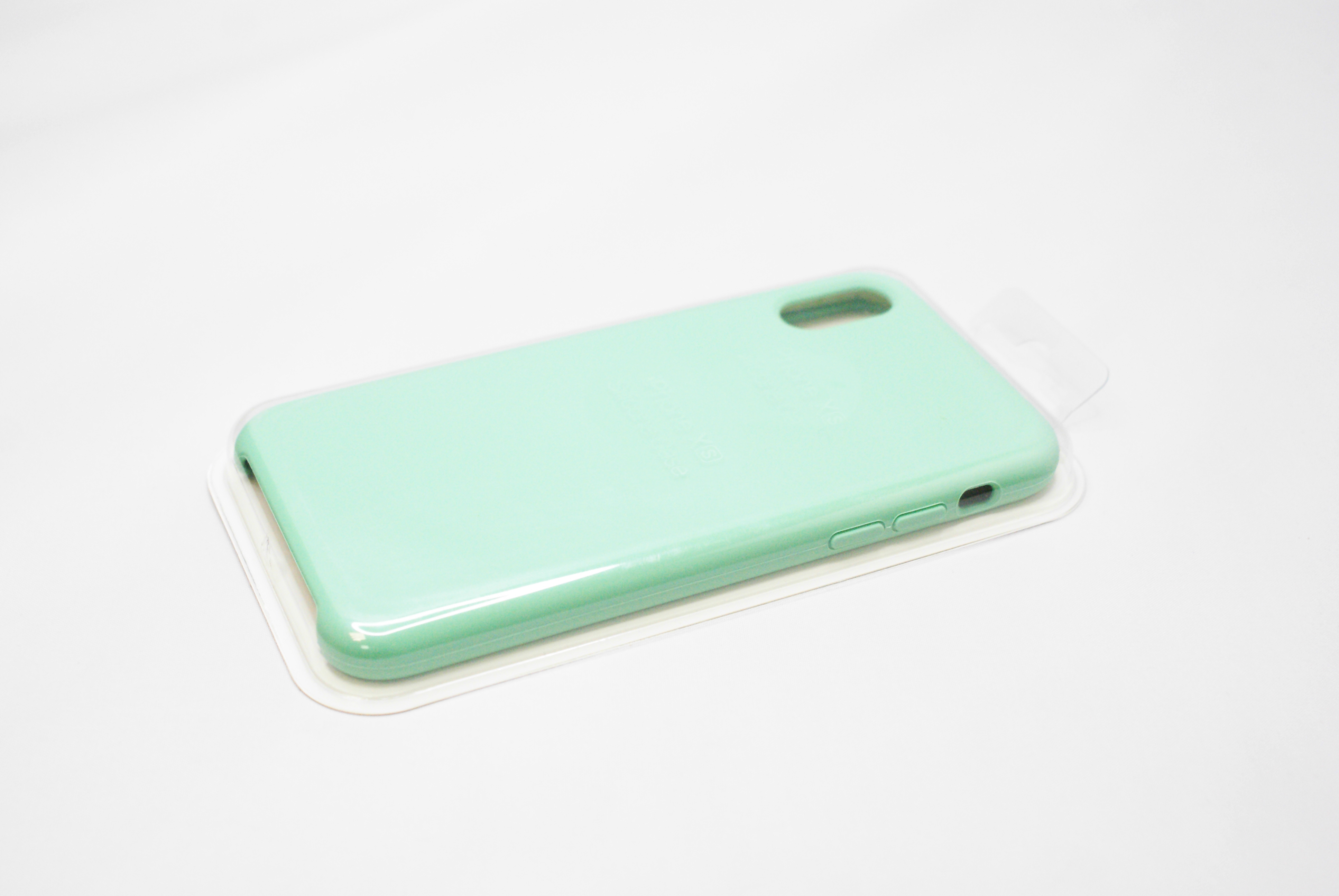 Чехол силиконовый гладкий Soft Touch iPhone X/ XS, светло-зеленый №50