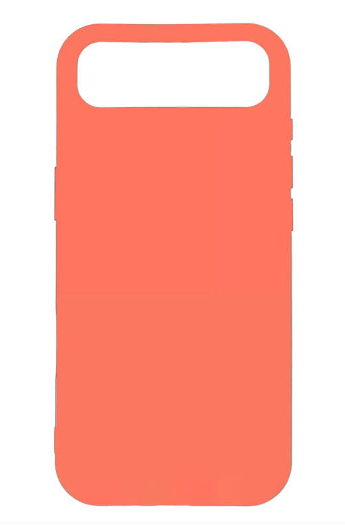 Чехол силиконовый гладкий Soft Touch iPhone 17 Air, оранжевый (закрытый низ)