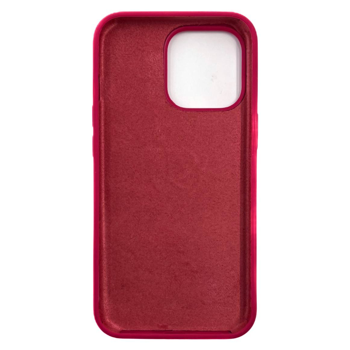 Чехол силиконовый гладкий Soft Touch iPhone 13 Pro, красная роза