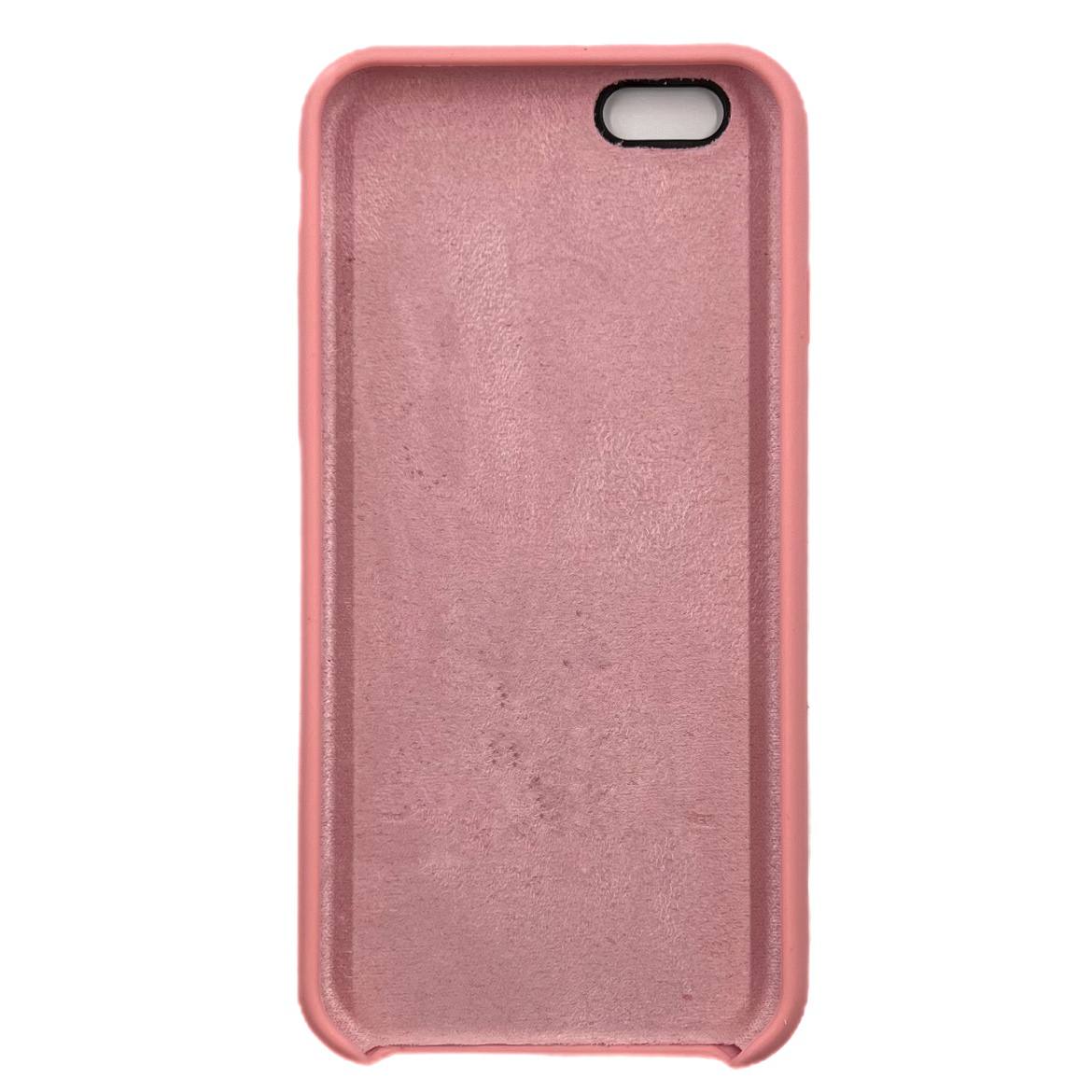 Чехол силиконовый гладкий Soft Touch iPhone 6/ 6S, розовый